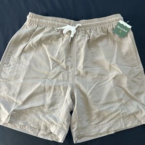 RSQ Light Tan Elastic Waist Shorts